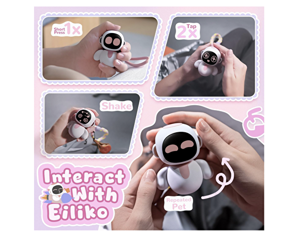 Eilik O Yapay Zeka Robotu Pembe