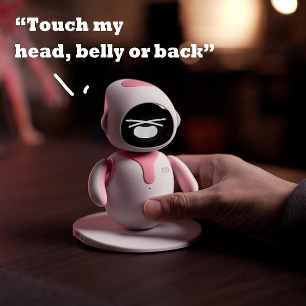 Eilik Etkileşimli Petbot Evcil Robot Pembe