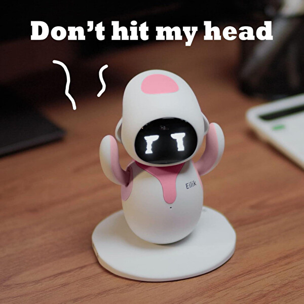 Eilik Etkileşimli Petbot Evcil Robot Pembe