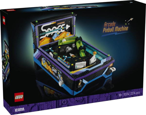 LEGO Icons Pinball Tilt Oyun Makinesi 11374