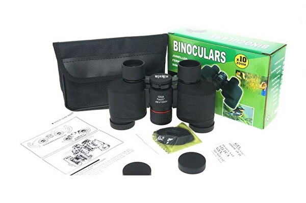 Nikula 10x24 Katlanır Kauçuk Kaplamalı Orta Boy El Dürbünü 76M/1000M