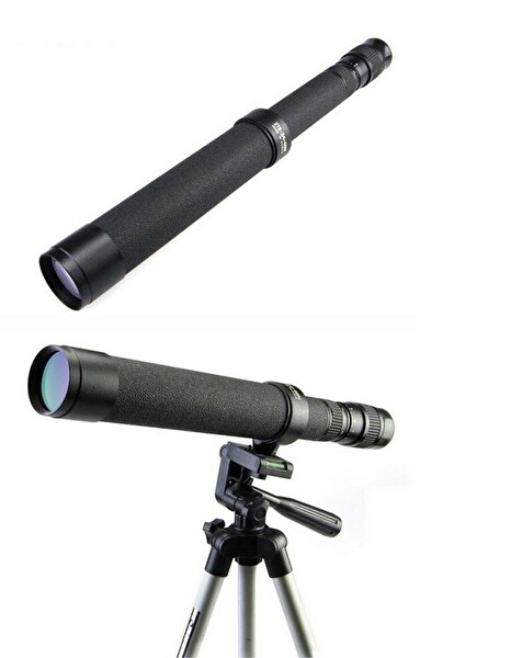 Nikula Baigish Zt8-24X40 Rus Model Zoomlu Deri Çantalı Tripot Bağlanan Tekli Dürbün
