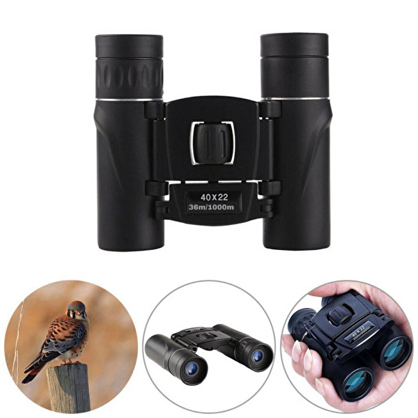 Evimdeyokyok 40x22 Cepte Taşımalı Kauçuk Kaplamalı Mini Dürbün 1000m/36M
