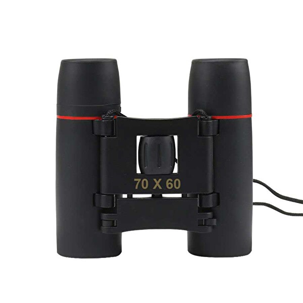 Evimdeyokyok 70x60 Cepte taşımalı Kauçuk Kaplamalı Mini Dürbün Siyah