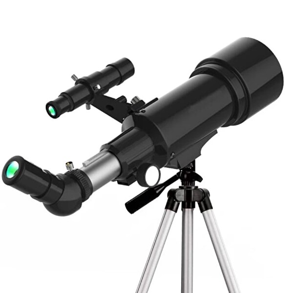 Evimdeyokyok 400 x 70 MM Açıklıklı Refrakter Teleskoplar 15x - 150x Telefon Adaptörlü Reflex