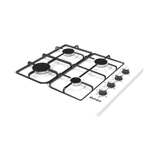 Bari 3740BCE Dört Gözü Gazlı Setüstü Emaye Set Üstü Ocak