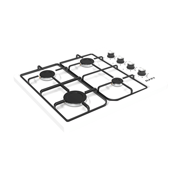 Bari 3740BCE Dört Gözü Gazlı Setüstü Emaye Set Üstü Ocak