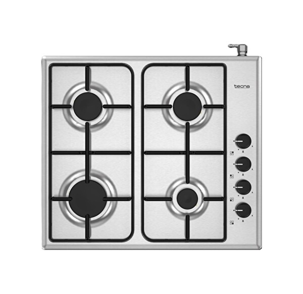 Tecna Süo 604X 4 Gözlü Doğalgazlı Set Üstü Ocak Inox