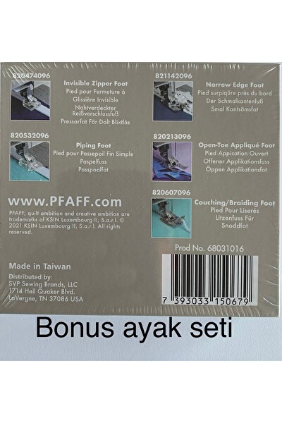 Pfaff Quilt Expression 720 Piko ve Dikiş Makinesi