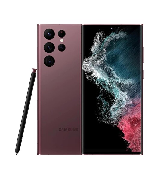 Yenilenmiş Samsung Galaxy S22 Ultra 256 GB Bordo Cep Telefonu (1