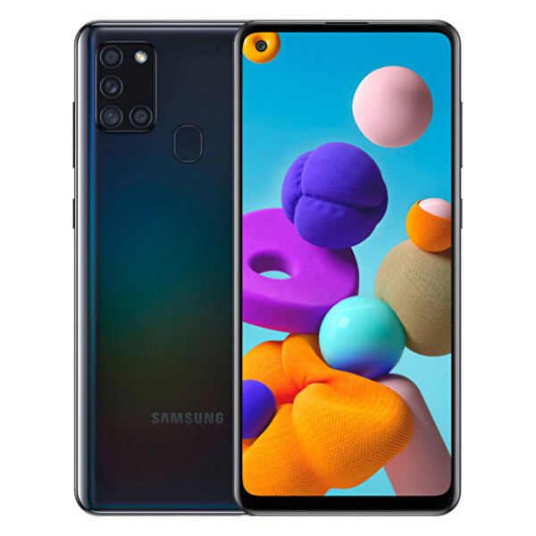 Yenilenmiş Samsung Galaxy A21s 64 GB Siyah Cep Telefonu (1 Yıl Garantili) - C Kalite