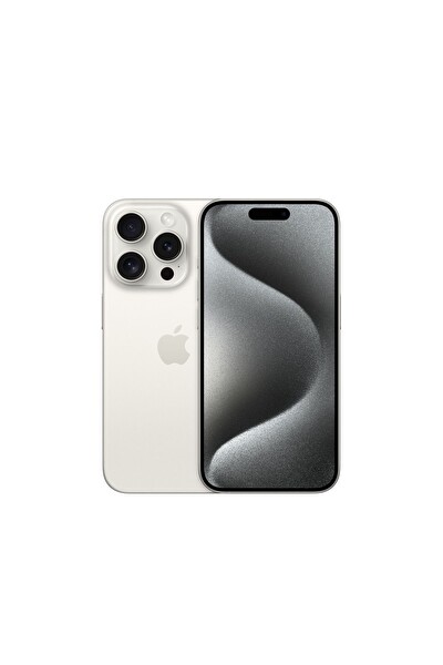 Yenilenmiş iPhone 15 Pro 1 TB Beyaz Titanyum Cep Telefonu (1 Yıl Garantili) - B Kalite