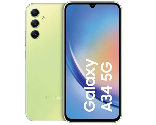 Yenilenmiş Samsung Galaxy A34 5G 8 GB RAM 256 GB Yeşil Cep Telefonu (1 Yıl Garantili) - B Kalite