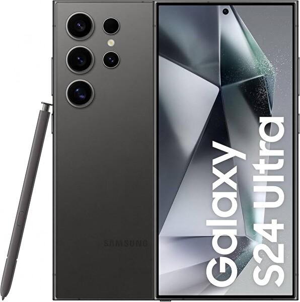 Yenilenmiş Samsung Galaxy S24 Ultra 12 GB RAM 512 GB Titanyum Siyah Cep Telefonu (1 Yıl Garantili) - A Kalite