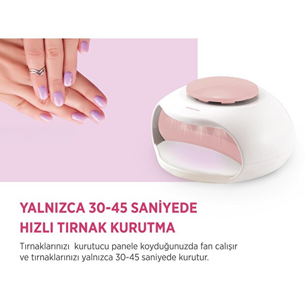 Polosmart PBS800 UV Işıklı Hızlı Oje Kurutucu Pembe