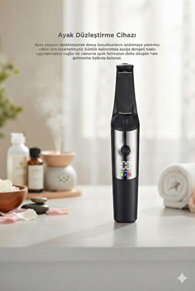 Başkenttekno BCM-1140T Şarjlı LCD Ekranlı 3 Başlıklı Su Geçirmez Ayak Törpü Cihazı