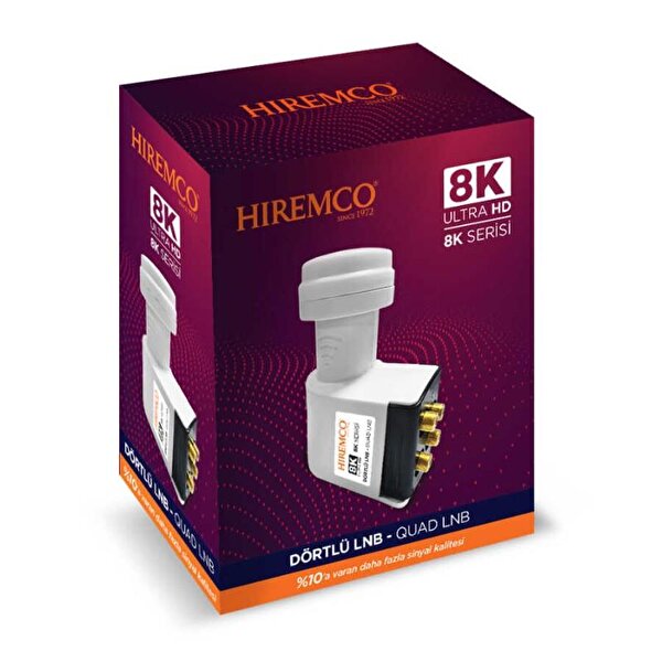Hiremco Hiremco Ultra HD 8K Dörtlü Quad LNB