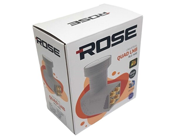 Rose RLE-400 0.1dB Quad 4 Çıkışlı LNB