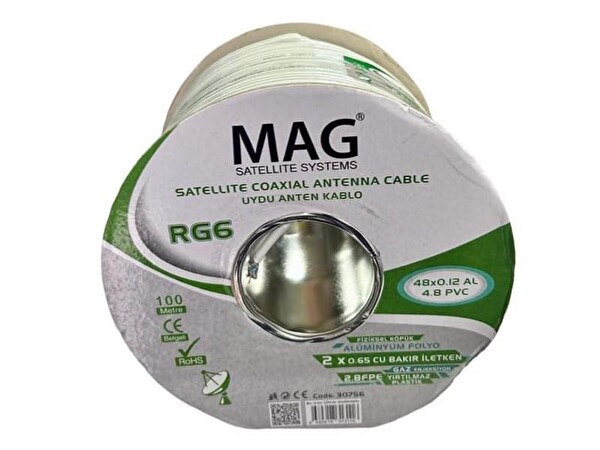 Mag RG59 Fa Mini İnce Çiftli Twin Kablo 300 Metre