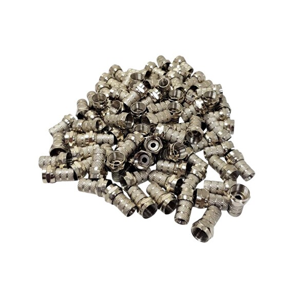 Rose RC-37 RG59 F Konnektör İnce Kablolar için 100 Adet Kutulu