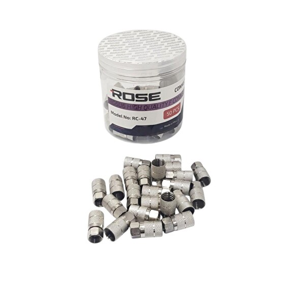Rose RG11 F Konnektör 10MM - 50 Adet