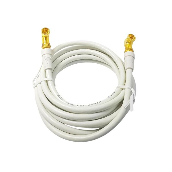 Rose 2 Metre 2x 90Derece Gold F Konnektörlü Uydu Anten Kablosu