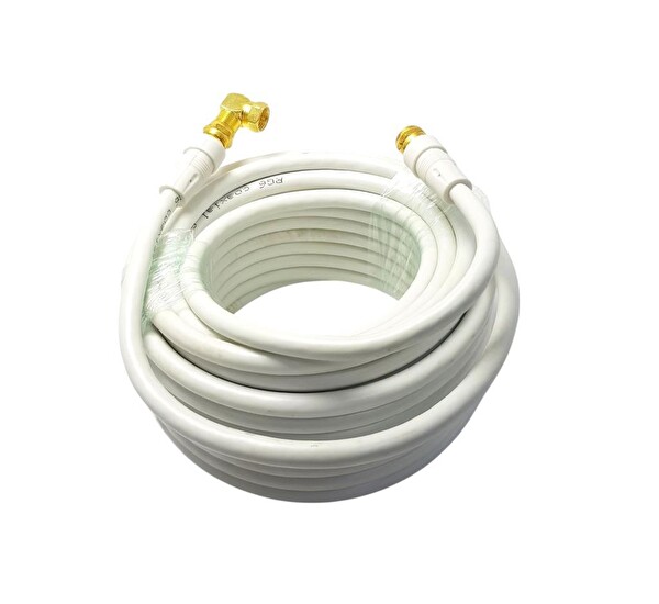 Rose 20 Metre 1x 90 Derece Gold F Konnektörlü Anten Kablosu