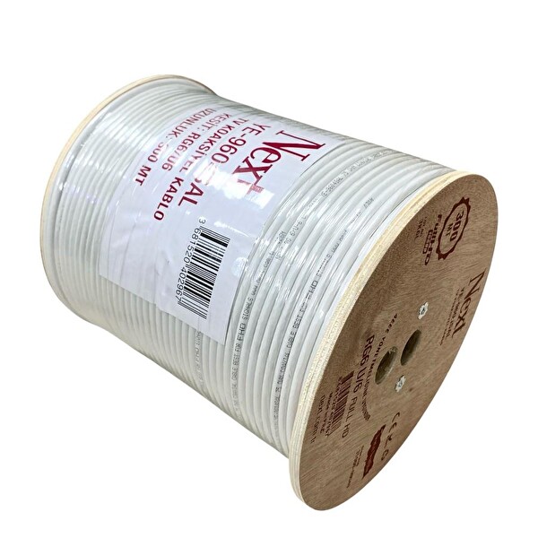 Next YE-9604SAL RG6U6 FHD Koaksiyel 96 Tel 300 Metre Anten Kablosu