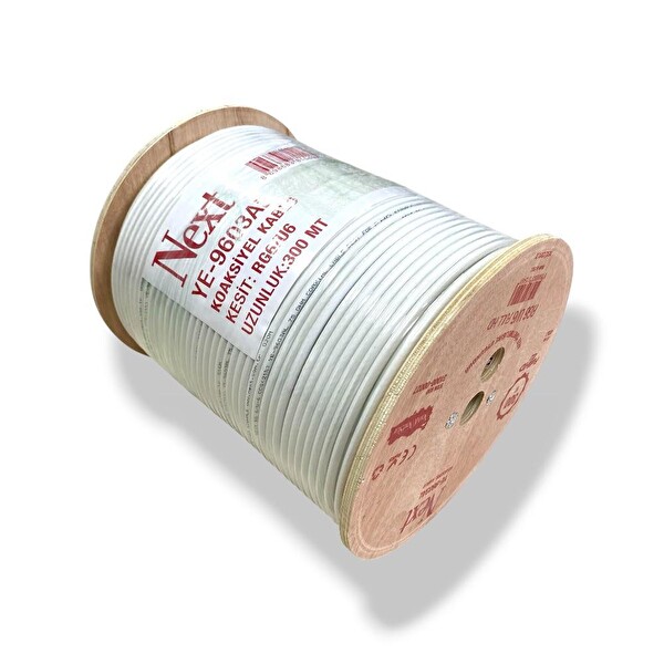 Next YE-9603AL RG6U6 Full HD Koaksiyel Anten Kablosu 96 Tel 300 Metre