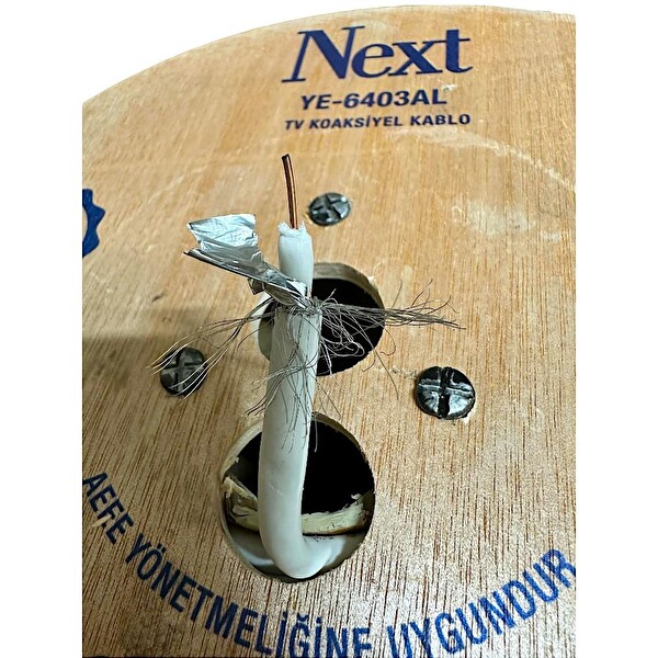 Next YE-6403AL RG6/U6 Full HD Koaksiyel Anten Kablosu 64 Tel 300 Metre