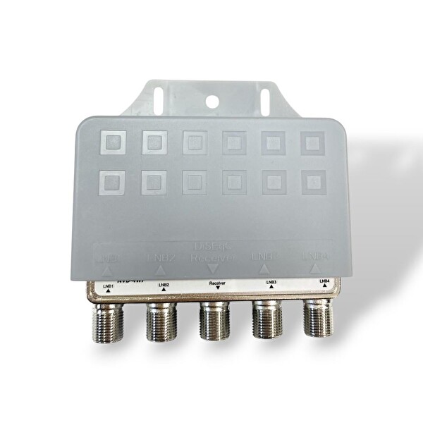 Novacom Premium 4x1 Kapaklı Su Geçirmez DiseqC Switch