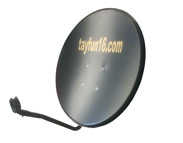 Tayfun 75 CM Uydu Çanak Anteni Siyah -Antrasit