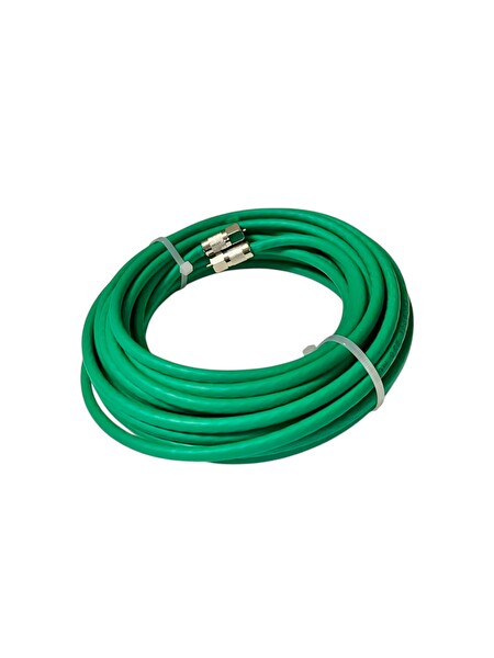 Tayfun 64 Tel Cablecable Diğitürk F Konnektörlü Uydu Anten Kablosu 5M Yeşil