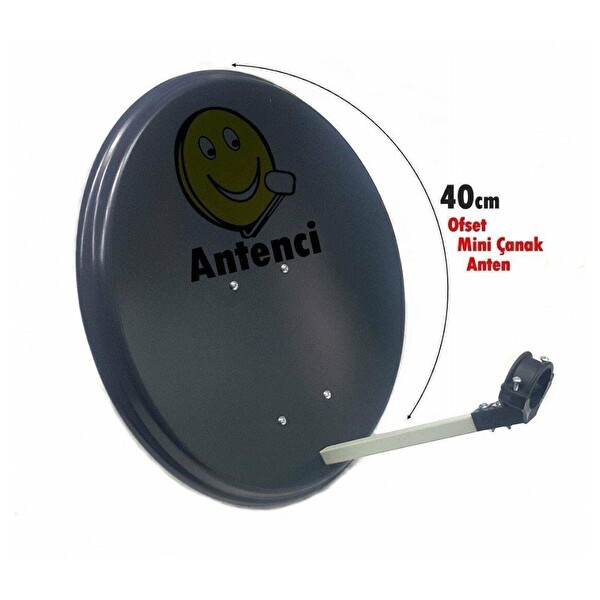 Antenci 40 CM Karavan Çanak Anten Seti Electroon Dijital Uydu Bulucu