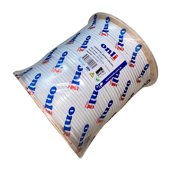 Onli RG6U6 300 Metre 96 Tel Beyaz Anten Kablosu Yerli Üretim