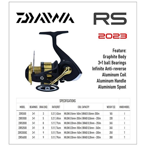 Daiwa RS4000 Spin 3BB 5.1:1 Olta Makinesi