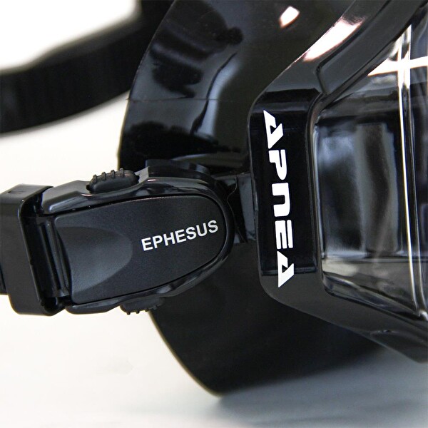 Apnea Ephesus Tempered Class Black Dalış Maskesi
