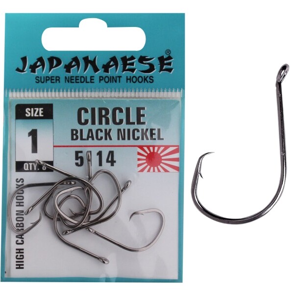 Japanese Circle Karbon Black Nickel 5114 Olta İğnesi No:6