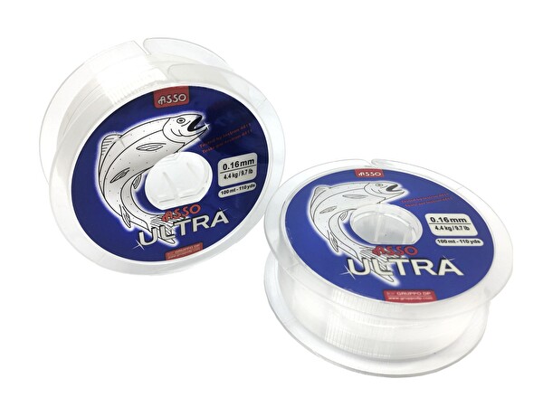 Asso Ultra Paralelling 100 M Monofilament Misina Beyaz - 0.18 MM