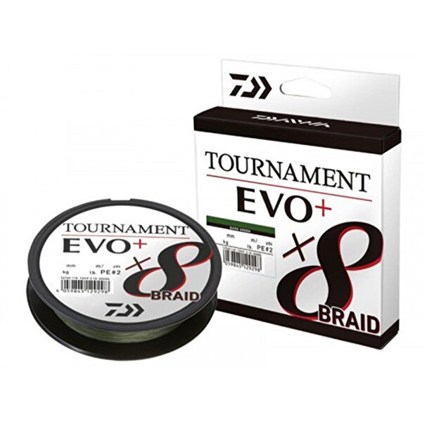 Daiwa Tournament EVO+ 8B Dark Green İp Misina 135 M 0.12 MM Olta Misinası