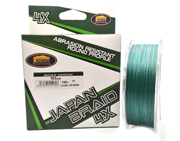 Lineaeffe 4 Örgü Yeşil İp 150 M 0.14 MM Olta Misinası