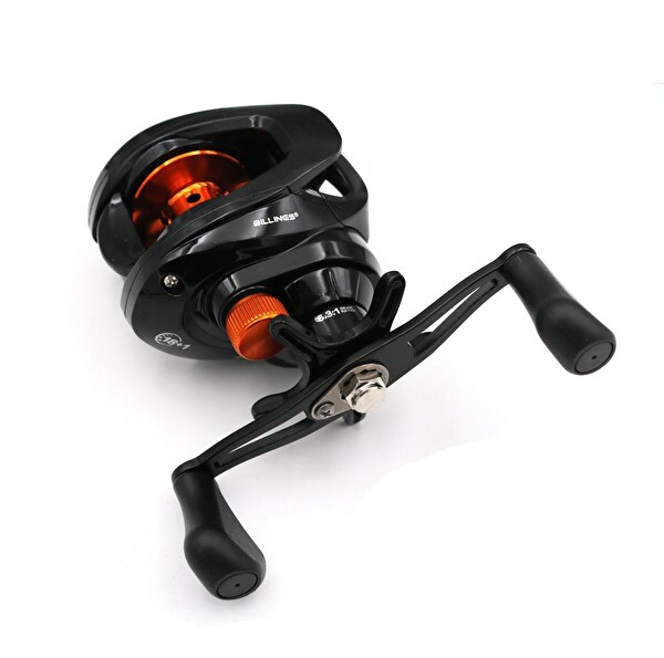 Valkyrie AS200 6.3.1 9 8 KG Baitcasting Sağ El Carbon Body Hızlı Sarım 9 Kademe Manyetik Fren Çıkrık Olta Motoru