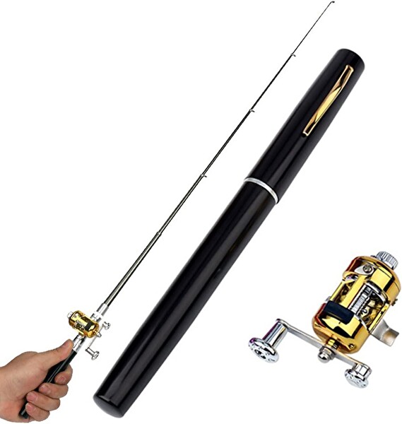 Valkyrie 1 Metre Teleskopik Kalem Kamış Mini Cep Olta Seti