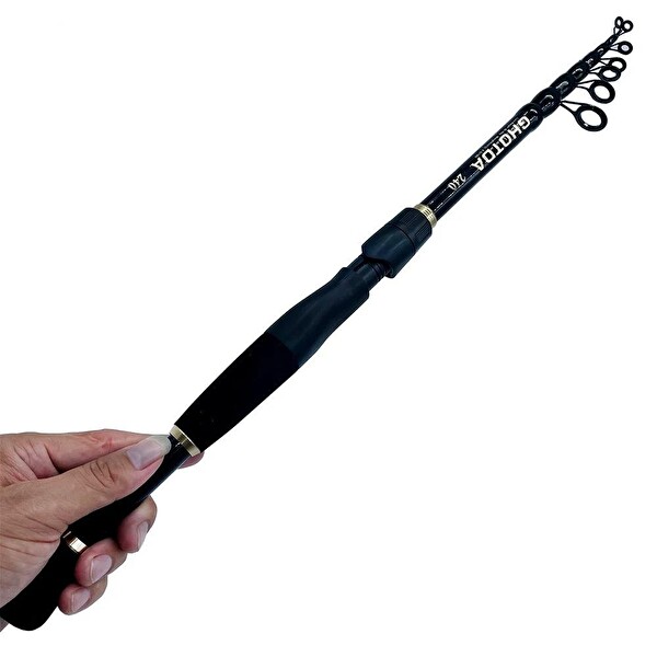 Valkyrie 2.4 M Karbon Fiber Spinning 10-40 GR LRF 125 GR Spin ve Baitcasting At Çek 2 KG Taşıma 8 Boğum Ultra Hafif Olta Kamışı