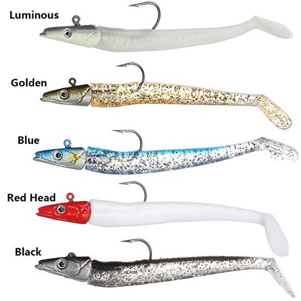 Valkyrie 12 CM 20 GR Silikon Jig Çipura Levrek Katili Kutulu Balık Yem Seti - 5 Adet