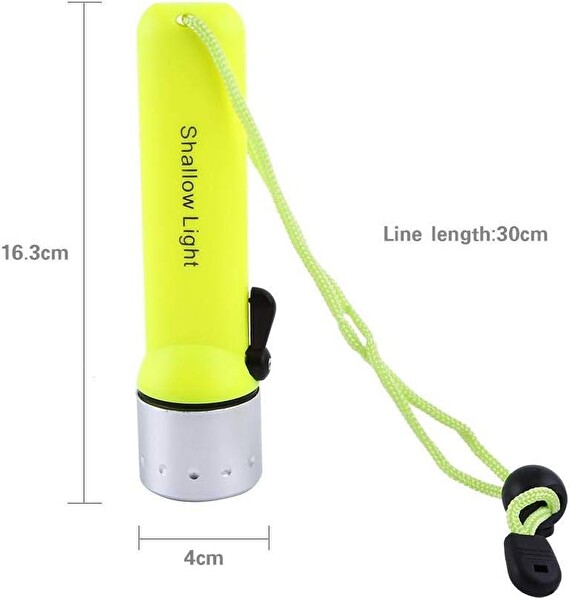 Valkyrie 3W Su Geçirmez LED Su Altı Dalış El Feneri 60 MT