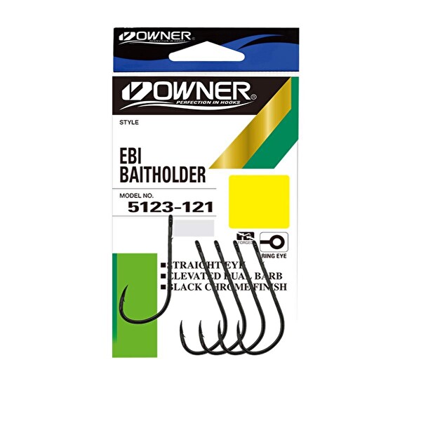 Owner 5123 Ebi Baitholder Siyah Krom Olta İğnesi No: 4