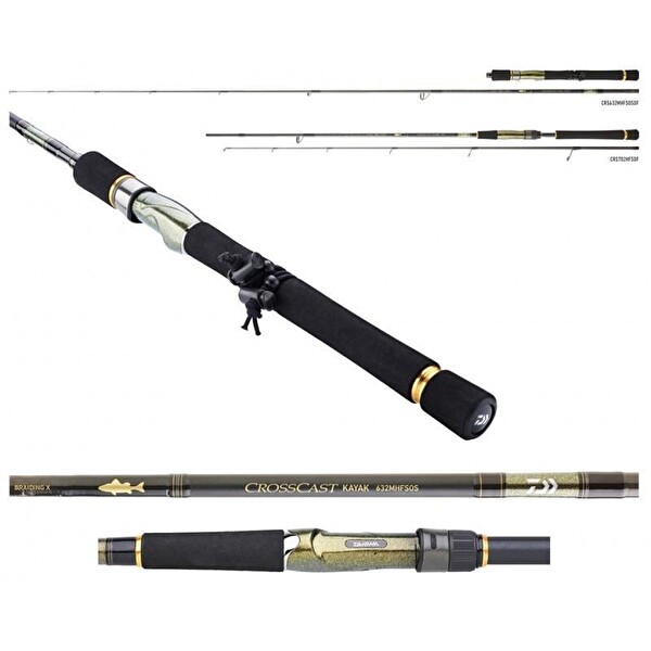 Daiwa Crosscast DF 274 CM 7-28 GR 2 Parça Spin Kamış