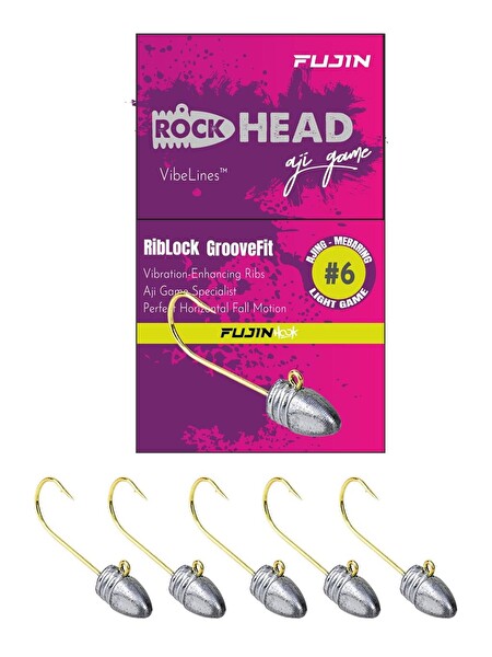 Fujin Rock-Head 6no Aji Game JigHead 2 GR