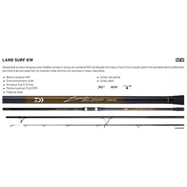Daiwa Land Surf 420cm 100-225gr 3 Parça Surf Olta Kamışı